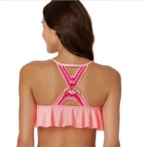 In Mocean Flounce Bikini Top m
